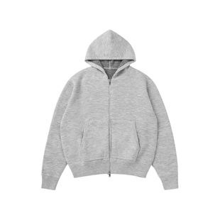 VMCL学院风莱卡织法 绒感舒适连帽薄毛衣男女情侣25AW vermicelli