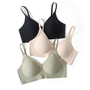 有内桑蚕丝内衣2024新款爆款无痕无钢圈软支撑大胸显小女款文胸罩