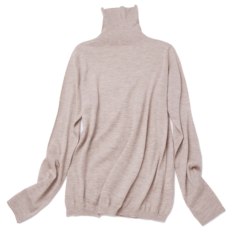 简约高领精纺羊绒打底衫