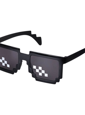 社会人沙雕像素马赛克墨镜道具