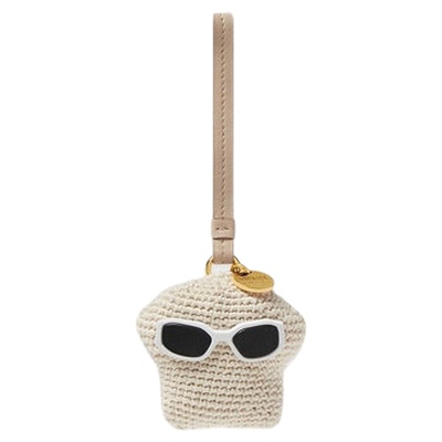 【6期免息】VERSACE/范思哲 女士Medusa Fluffy钩针编织挂饰