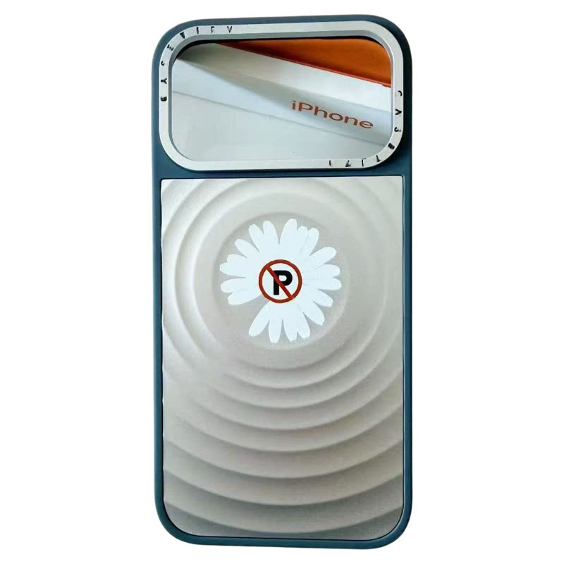 ins风银色太阳花波漾壳iPhone17ProMax磁吸手机壳