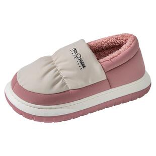 大嘴猴棉拖鞋男士包跟冬季高颜值学生大童羽绒布防水居家外穿棉鞋