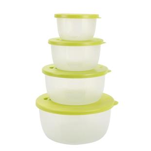 振兴塑料保鲜盒圆形带盖可微波炉加热饭盒上班族冰箱大容量专用碗