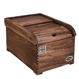 实木储米箱防虫防潮装米桶盒子5 10kg米缸面箱家用小号20 30 40斤