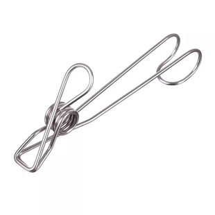 多功能可挂钩夹长尾挂钩夹不锈钢晾衣夹长尾挂钩钢线夹晾晒夹家用