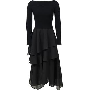 Vero Moda奥莱连衣裙女2026早春新款含绵羊毛不规则薄纱裙裙子