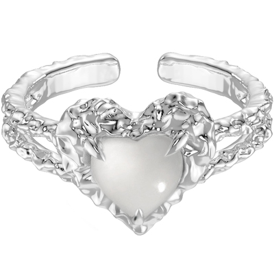 VaryVase爱心纯银戒指