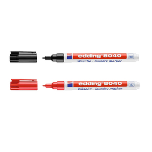 edding8040衣服记号笔校服写名字笔防洗衣不掉色德国爱丁布料标记马克笔学生校服签名笔防水洗不掉色