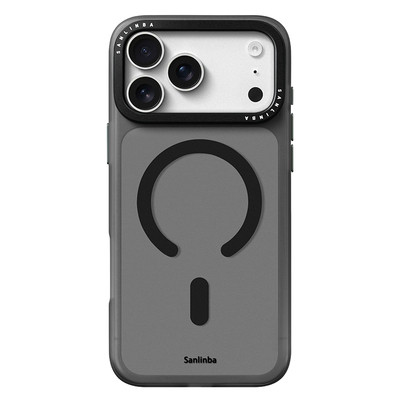 高级感极简黑色iPhone磁吸手机壳
