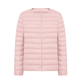 鸭鸭2025年新款轻薄羽绒服保暖内胆女式圆领时尚薄款轻便外套女款