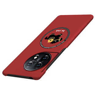 马上发财适用一加ace2手机壳新年1+ace2pro保护套1加ace2v马年一家本命年磁吸oneplus创意por硬壳半包边防摔