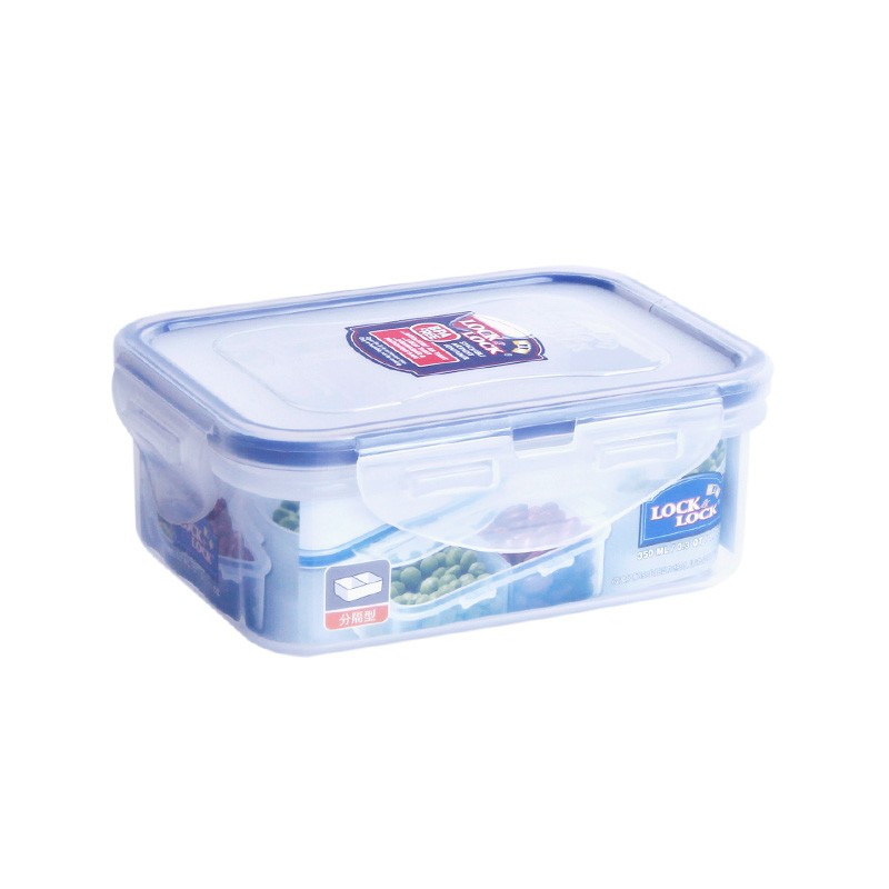 乐扣乐扣保鲜盒塑料分隔饭盒可微波炉加热便当盒冰箱冷冻收纳盒