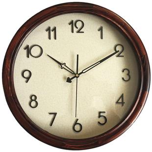 美时每家简约现代挂钟北欧原木复古美式田园立体个性创意时钟客厅