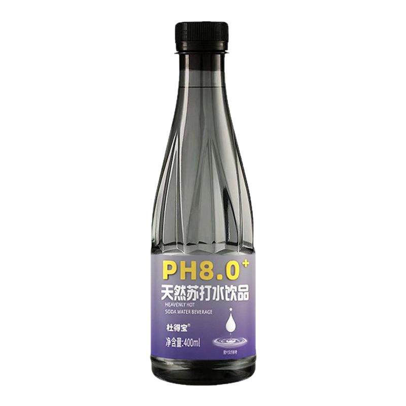 【400ml*24瓶】天然苏打水整箱特价无糖0脂0汽弱碱性PH8.0饮用水