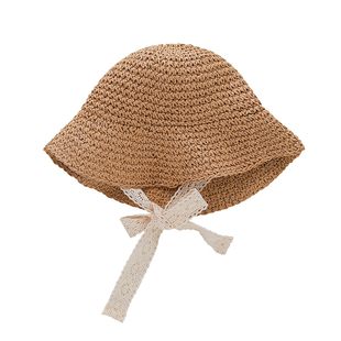 YOUGE幼歌 婴幼儿外出遮阳帽男女宝宝洋气草帽中小童时髦春夏童帽