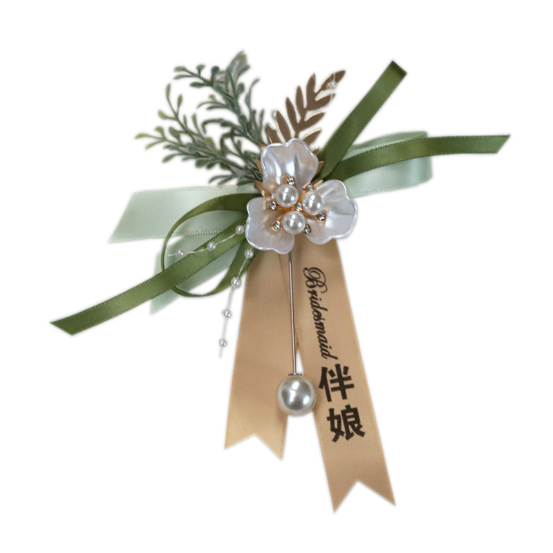 嘉宾伴郎伴娘胸花新郎新娘结婚胸针商务会议开业全套家人婚礼定制