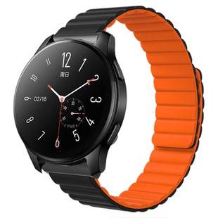 适用vivo watch 2手表watch 3硅胶磁吸表带GT智能watch5运动表链非原装替换配件腕带金属磁石舒适男女