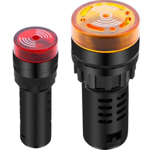 AD16-22SM蜂鸣器断续声LED灯闪光声光交直流报警器喇叭12 24 220V