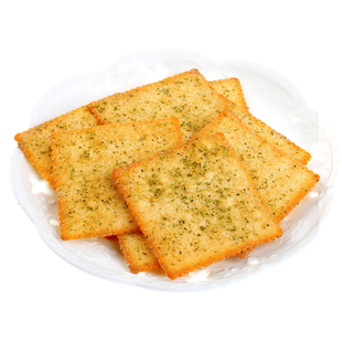 嘉友土豆薄脆饼干休闲海苔咸味酥脆办公室解馋零食青芥鳕鱼味280g