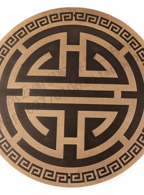 凤云阁纯铜中式圆形刻花装饰片