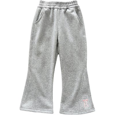 女童加绒保暖修身喇叭裤