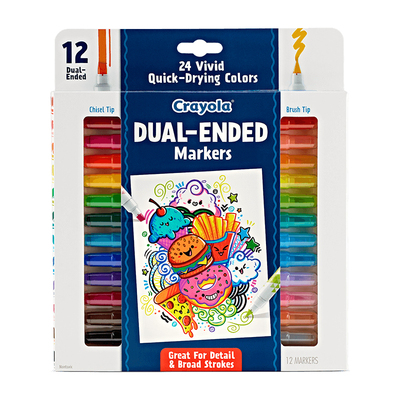 绘儿乐手绘大神系列24色双头笔