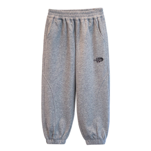 男童加绒裤子秋冬装2025新款中大儿童运动裤男孩卫裤冬季一体绒厚