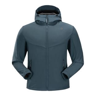 探路者软壳衣男式秋冬户外运动登山服休闲夹克防风保暖冲锋外套