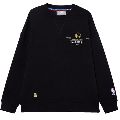 杰克琼斯NBA联名男装卫衣2025新胶印刺绣圆领落肩袖宽松卫衣秋冬