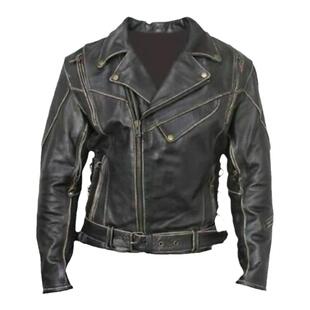 英国代购Retro∞手作经典复古终结者白兰度真皮机车街头夹克皮衣