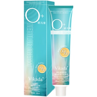 vikada漂发剂褪色剂漂膏漂粉褪浅染过黑白金色9度男士不伤发挑染