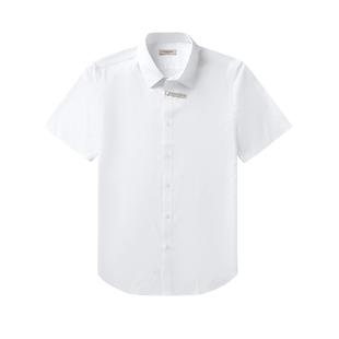 【桑蚕丝高级感】正装男士长袖衬衫浪登春秋通勤商务高端白色衬衣