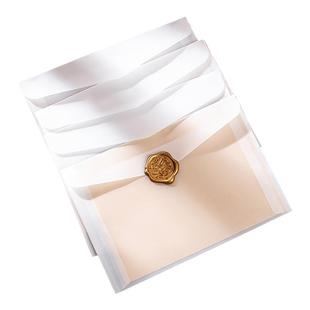 硫酸纸信封半透明磨砂高颜值ins风出卡打包袋复古欧西式横版正方形大号小卡明信片手账贴纸包装袋防水高级感