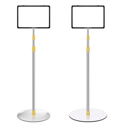 双面立式不锈钢指示立牌仓库