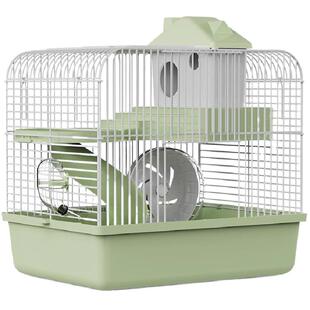 再再仓鼠笼子超大豪华别墅小金丝熊便宜大的二层饲养笼专用品窝房