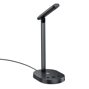 惠普桌面麦克风家用会议话筒直播电脑USB台式声卡一体收音扩音器