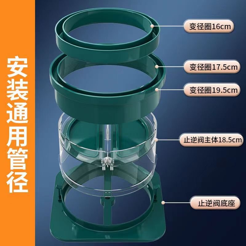 批发厨房通用止回阀烟道止逆阀抽油烟机排烟管逆止阀大口径防烟宝