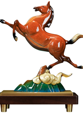 办公室马到成功装饰摆件