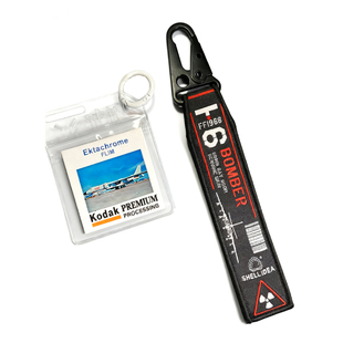 【正版】飞行前移除飞机红飘带钥匙扣摩托挂件军迷包挂饰航展轰6