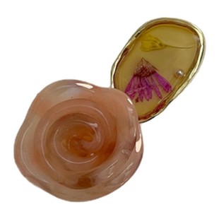 FUNCOCO｜森系仙气玫瑰干花~虞书欣同款侧边前额碎发刘海发夹掐子