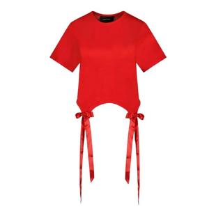 SIMONE ROCHA/西蒙娜·罗莎 蝴蝶结尾巴 T 恤 - 合成纤维 短袖