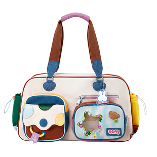 米菲 冬季出行旅行包2026新款大容量短途出差扩容行李袋斜挎女式