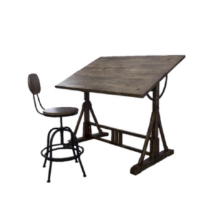 美术绘画桌设计工作台实木设计师书桌绘图桌子制图桌画架画室