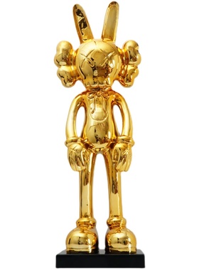 暴力熊售楼处大堂卡通风兔子雕塑