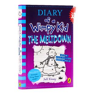 进口英文原版正版小屁孩日记#13 平装Diary of a Wimpy Kid The Meltdown 哭包日记系列章节书杰夫金尼 儿童畅销小说