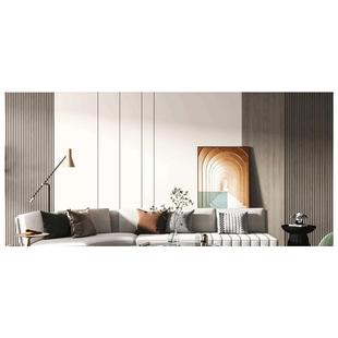 半圆弧形实木格栅电视背景波浪长城墙护板客厅卧室轻奢现代木饰面