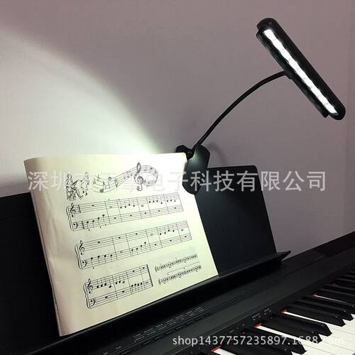 9LED乐谱灯 谱架灯 乐谱架灯 乐谱灯 钢琴灯 演奏会照明 夹了9灯