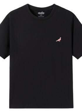 STAPLE男女同款 2025年秋季新品美式短袖鸽子大logo潮流圆领短袖