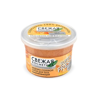 俄罗斯fito磨砂膏粗颗粒蜂蜜薄荷沐浴滋润温和去角质去鸡皮180ml